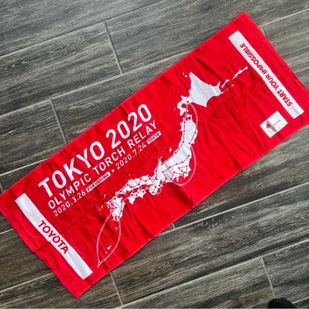 Olympic Torch Relay Towel Official Tokyo 2020
